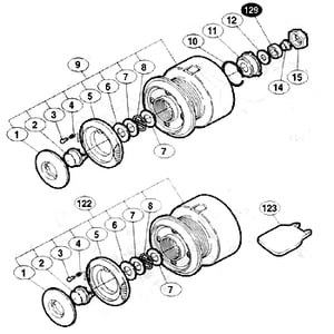 シマノ（SHIMANO） パーツ：01 BB-X テクニウム 3000 プッシュカラー座金 No6