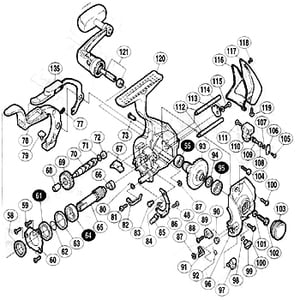 シマノ（SHIMANO） パーツ：01 BB-X テクニウム 3000 クロスギヤブッシュ 前 No68