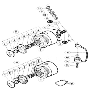 シマノ（SHIMANO） パーツ：01 BB-X テクニウム 5000 アームローラースぺ-サー No21