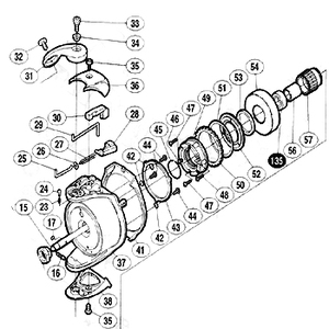 シマノ（SHIMANO） パーツ：01 BB-X テクニウム 5000 アウター固定ボルト No44