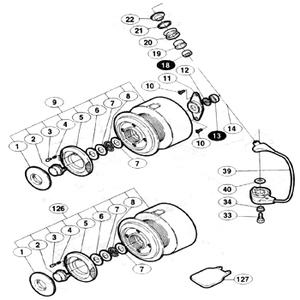 シマノ（SHIMANO） パーツ：01 BB-X テクニウム 5000 リテーナ固定バネ No10