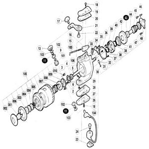 シマノ（SHIMANO） パーツ：BB-X テクニウム 3000T 回転枠ナツト No4