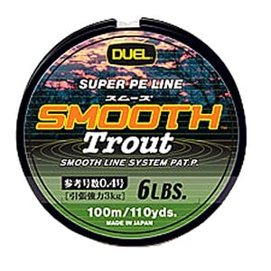 デュエル（DUEL） SMOOTH トラウト 100M／0.6号 オレンジ