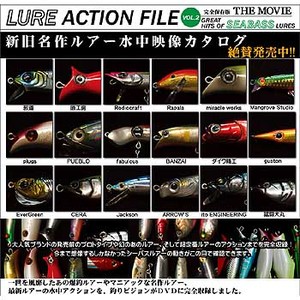 釣りビジョン ルアーアクションファイル THE MOVIE VOL.2 DVD 約78分 グレート ヒッツ オブ シーバス ルアーズ