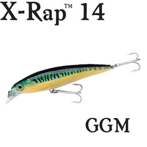 Rapala（ラパラ） SXR14 X-RAP 140mm GGM（緑金サバ）