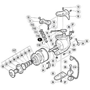 シマノ（SHIMANO） パーツ：BB-X 3000T XT アームバネガイド A No18