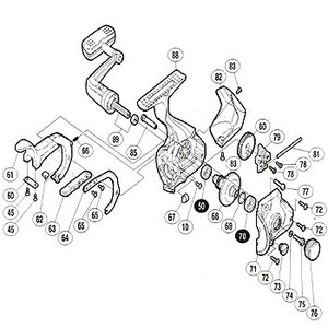 シマノ（SHIMANO） パーツ：02 BB-X XT 2000 ブレーキレバーC No64