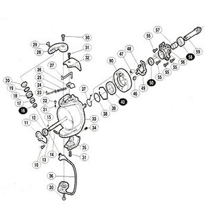 シマノ（SHIMANO） パーツ：03 BB-X XT 2500 アームローラースペーサー No19