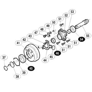 シマノ（SHIMANO） パーツ：02 BB-X XT 5000 ブレーキベアリングB No46