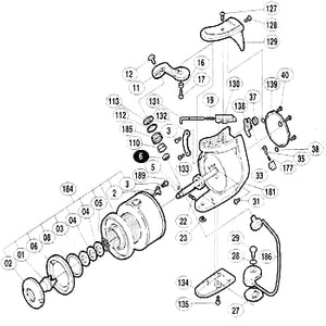 シマノ（SHIMANO） パーツ：97 BB-X 5000XT 取付ケカム固定軸 No29