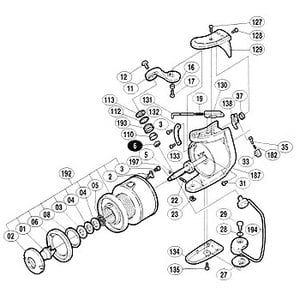 シマノ（SHIMANO） パーツ：97 BB-X 5000 アームローラーブッシュ No110