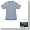 プレリールデオメンズ半袖アンダーTシャツ L O（ネイビー）