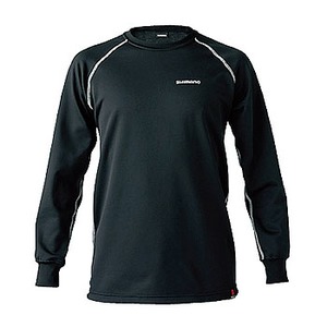 シマノ（SHIMANO） IN-027H ブレスハイパー＋℃ ロングスリーブTシャツ（中厚） M ブラック