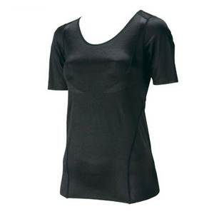 ミズノ（MIZUNO） バイオギア・ラウンドネック半袖シャツ（姿勢ナビ・一般向き） Women's M 09（ブラック）
