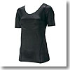 ミズノ（MIZUNO） バイオギア・ラウンドネック半袖シャツ（姿勢ナビ・一般向き） Women's L 09（ブラック）