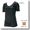 バイオギア・ラウンドネック半袖シャツ（姿勢ナビ・一般向き） Women's L 49（ベージュ）