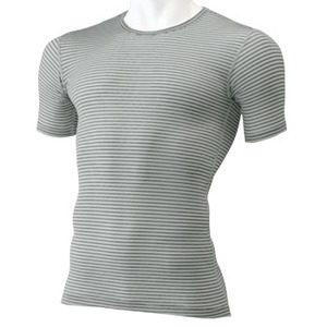 ファイントラック（finetrack） フラッドラッシュアクティブスキンT Men's M GS（グレーストライプ）