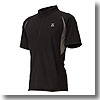 XEFO・ハーフジップUPシャツ（半袖） L ブラック