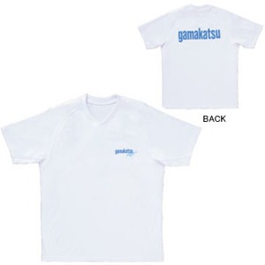 がまかつ（Gamakatsu） Tシャツ ブロック体ロゴ L ホワイト