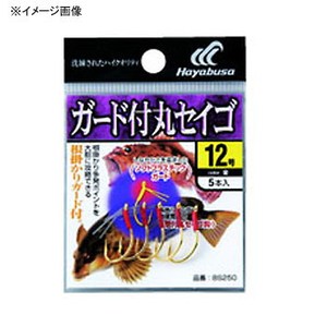 ハヤブサ（Hayabusa） 小袋バラ鈎 ガード付丸セイゴ 14号 金