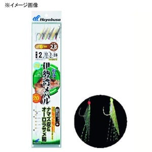 ハヤブサ（Hayabusa） 船極メバル 伊勢湾メバルナマズ皮&オーロラサメ腸6本 鈎2／ハリス1 茶×上黒