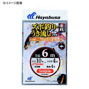 ハヤブサ（Hayabusa） 海戦 真鯛・イサキズボ釣り・ウキ流し 4本鈎 鈎12／ハリス6 金