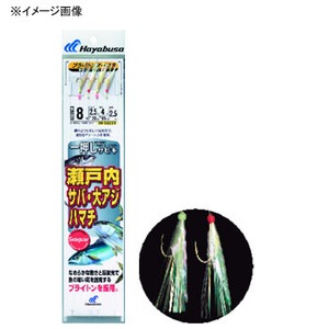 ハヤブサ（Hayabusa） 瀬戸内サバ・大アジ・ハマチ ブライトン4本鈎 鈎10／ハリス3 金