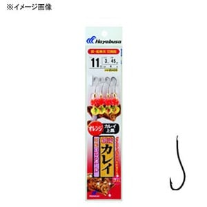 ハヤブサ（Hayabusa） 創流 カレイ 鮮艶エッグボールオレンジ 鈎12／ハリス4 上黒