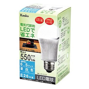 Kenko（ケンコー） LED電球 昼白色 6.5W KDL5CC26