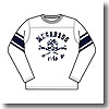 FOOT BALL LONG SLEEVE L ホワイト×ネイビー