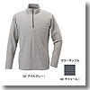 ミズノ（MIZUNO） ブレスサーモ ボーダーニット長袖ジップネックシャツ Men's M 08（チャコール）