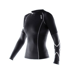 2XU（ツー・タイムズ・ユー） Elite L／S Compression Top Women's L Black