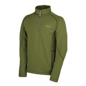 sherpa（シェルパ） ドルジークォータージップ Men's M gokarna green