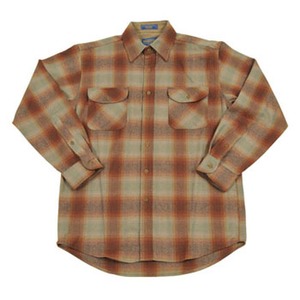 PENDLETON（ペンドルトン） フィールドシャツ Men's S ブラウングリーンオンブレー