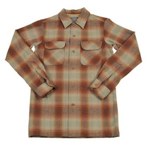 PENDLETON（ペンドルトン） ライダーシャツ Men's M ブラウングリーンオンブレー