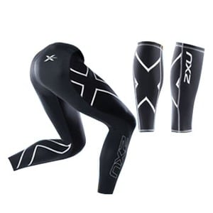 2XU（ツー・タイムズ・ユー） Elite Compression Tights Set Men's XL BLK×STL