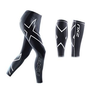 2XU（ツー・タイムズ・ユー） Elite Compression Tights Set Women's L BLK×STL