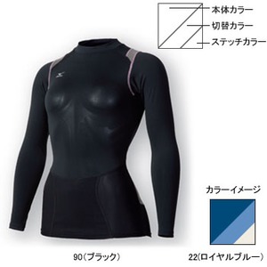 ミズノ（MIZUNO） 73CL211 バイオギア・ハイネック長袖シャツ Women's M 22（ロイヤルブルー）