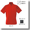 ミズノ（MIZUNO） ブリーズライトメッシュボーダー半袖ジップネックシャツ Men's XL 08（チャコール）