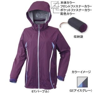 ミズノ（MIZUNO） マイクロキャリー・レインプルーフジャケット Women's M 02（アイスグレー）