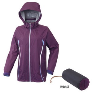 ミズノ（MIZUNO） マイクロキャリー・レインプルーフジャケット Women's M 67（パープル）