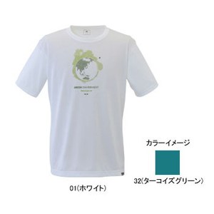 ミズノ（MIZUNO） 73TF341 ECOプリントTシャツ Men's M 32（ターコイズグリーン）