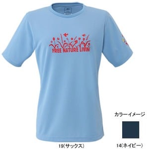 ミズノ（MIZUNO） ドライベクター・プリントTシャツ Women's S 14（ネイビー）