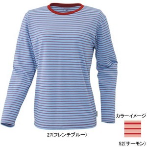 ミズノ（MIZUNO） オゾンブリーチ ボーダー長袖Tシャツ Women's S 52（サーモン）