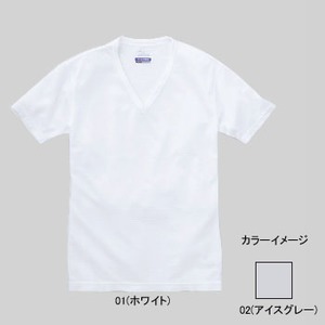 ミズノ（MIZUNO） アイスタッチ・Vネック半袖シャツ Men's M 02（アイスグレー）