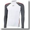 Men's UV Sport Rash Vest Long Sleeve XXL White×Ash