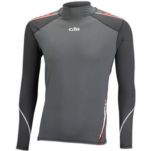 Gill（ギル） Men's UV Sport Rash Vest Long Sleeve S Ash×Graphite