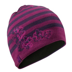 Gill（ギル） Stripey Knit Beanie Women's Orchid×Grape