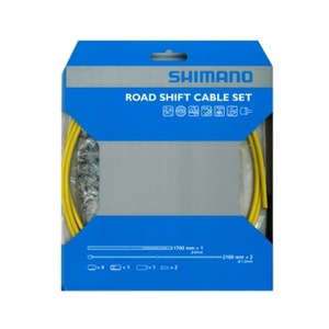シマノ（SHIMANO/サイクル） PTFE ロード用シフトケーブルセット イエロー