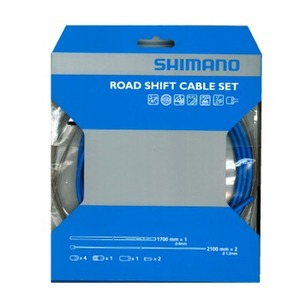 シマノ（SHIMANO/サイクル） PTFE ロード用シフトケーブルセット ブルー